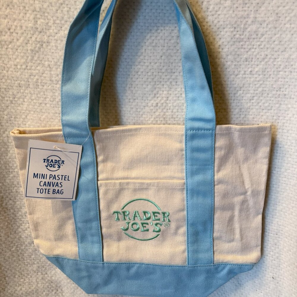 Blue Limited Edition Trader Joe's Mini Tote